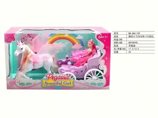 Карета с куклой в стиле Barbie 7 дюймов, статичная