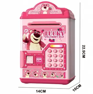 Детский банкомат-копилка с паролем и отпечатком пальца