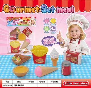 Игровой набор продуктов в пакете