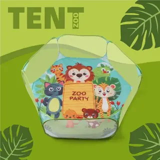 Детский бассейн с шариками Animal Party + сумка для хранения