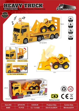 Wholesale Off Road Rc Car, Toy Truck, Red, 52.5 cm