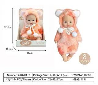 Wholesale Vinyl Toys, Baby Doll 20cm, Ages 3-6, 144 pcs