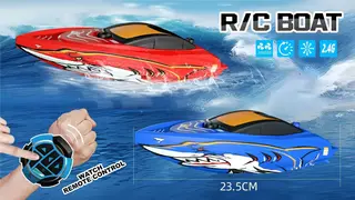 Радиоуправляемая лодка-акула 2.4G, скоростная модель