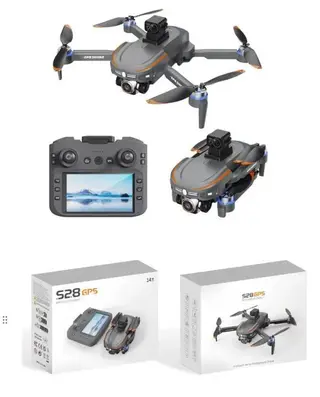 Квадрокоптер с GPS, 5G WiFi, камерой 720P и экраном на пульте