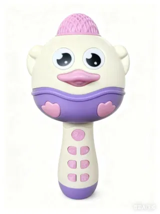 Детский микрофон Macey Duck, розовый, с зарядкой