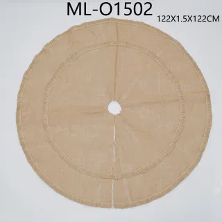 Юбка для новогодней елки из мешковины 122 см