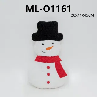 Мягкая игрушка снеговик-подушка 28x11x45 см