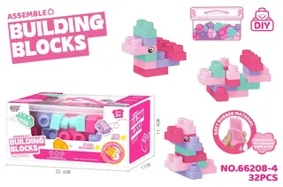 Wholesale Soft Building Blocks, Wooden Puzzles, 6 cm, 48 pcs