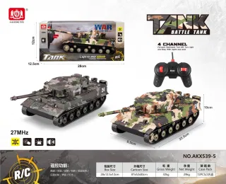 Радиоуправляемый танк German Tiger с подсветкой и звуком
