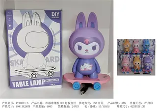 Светильник настольный Куроми на скейтборде LED