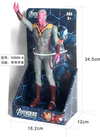 Фигурка Вижен (Vision) Мстители, коллекционная модель