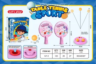 Table Tennis Set, White 95cm