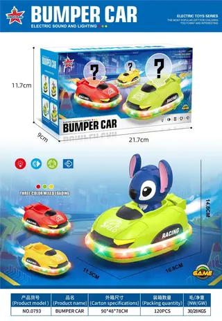 Electric Spray Stilts Bumper Car with Music Lights