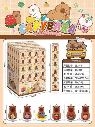 Капибара игрушка, аниме стиль, фигурка