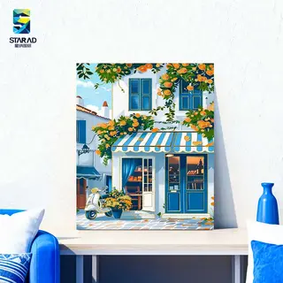 Картина по номерам "Санторини", 40x50 см