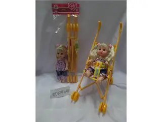 Кукла-пупс в коляске 44 см