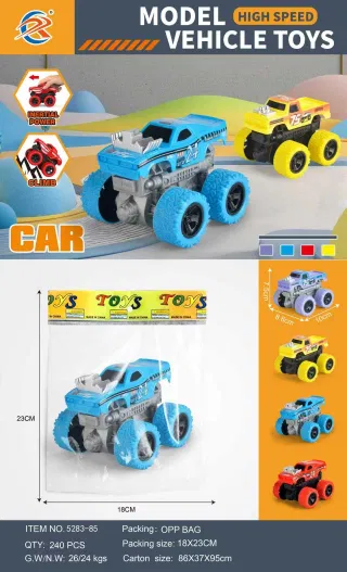 Wholesale Pull Back Car Toy, RC in OPP Bag, Friction Orange
