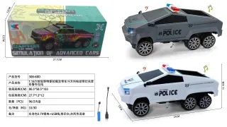 RC Police Car, 27 cm, 1:16, 96 per carton