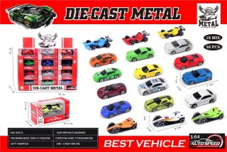 Wholesale Metal Toy Cars, Sports Alloy Red, 8.2 cm
