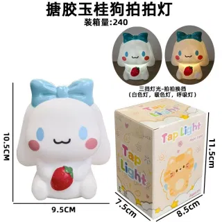 Ночник-хлопушка Cinnamoroll, мягкий силикон, LED