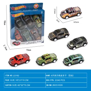 Metal Toy Cars, Diecast, Blue, Metal, Pull-Back, 240 pcs