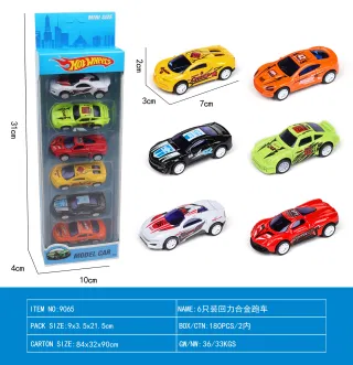 Wholesale Toy Sports Car Alloy Blue Box 83.5x32 cm