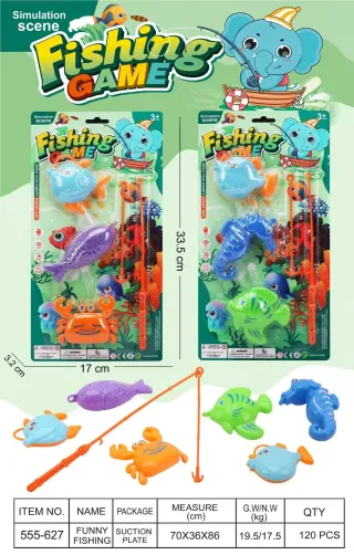 Рыбалка с крючком, игровые кусочки рыбы