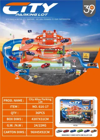 Игровой набор "Парковка" Alloy City, 36 шт.