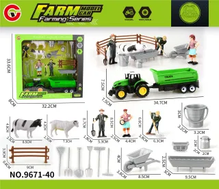 Diecast Car Yellow 29.5cm, 36 pcs