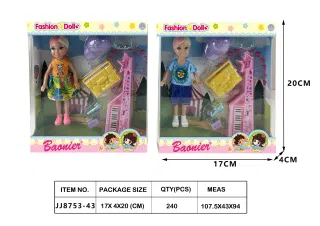Кукла в стиле Barbie с музыкальными инструментами, 15 см