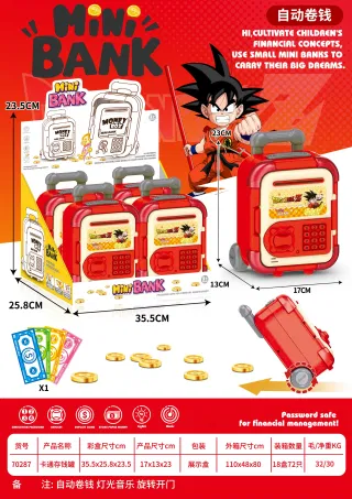 Piggy Bank, Red, 17 cm, Pack of 72