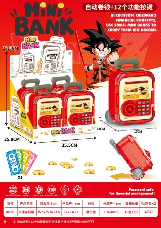 Piggy Bank, Red, 17 cm, Pack of 72