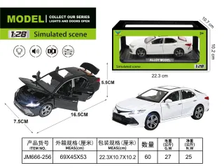 Металлическая модель Toyota 1:28, 6 дверей, инерционная