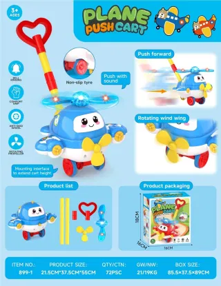 Toy Airplane, White 18cm, 60 pcs