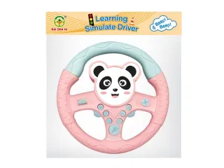 Electronic Learning Toys Steering Wheel 360 Degree Rotation, Pink