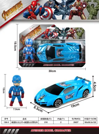 Doll with Inertia Car