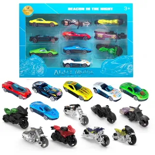 Metal Toy Cars, Diecast, Blue, Metal, 120 pcs