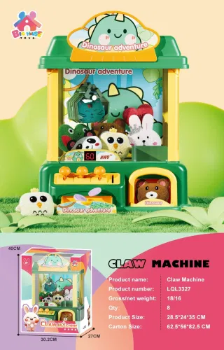 Игровой автомат "Динозавр": ловим игрушки!