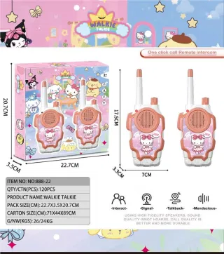 Рация в стиле Hello Kitty, пара, дальность 500м