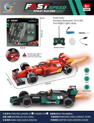 Радиоуправляемая гоночная машина F1 с распылителем