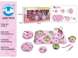 Wholesale Play Dishes & Tea Sets, Red, Realistic, 39 cm