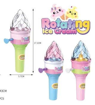 Вращающееся мороженое со светом и конфетами, оптом