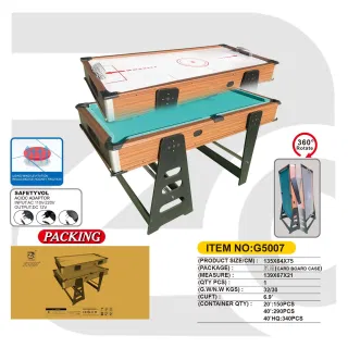 Игровой стол 2в1: вращение 360°