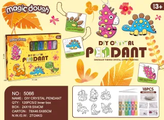 DIY динозавры: роспись без клея, набор для творчества