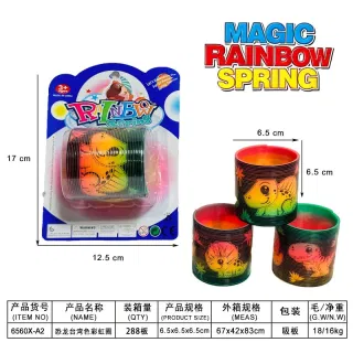 Stress Relief Fidget Toys, Rainbow Circle, White, 6.5 cm, 288 pcs
