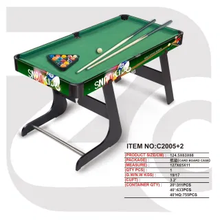 Wholesale Board Games, Folding Billiards, 125cm