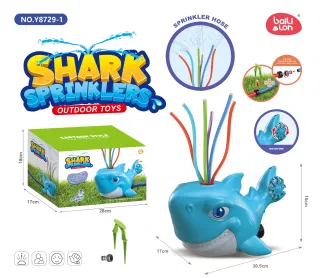 Водяная акула с трубкой для игр в ванной