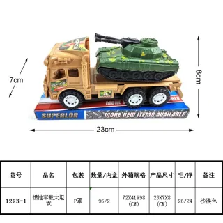 Wholesale Toy Truck, Off Road Plastic Box 72x41 cm