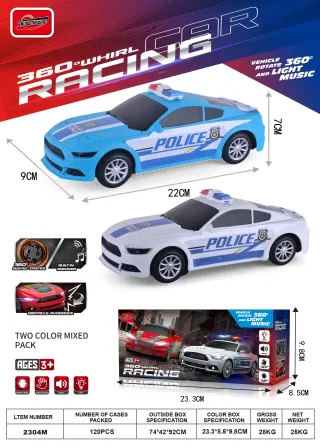Diecast Car Black 23cm, 120 pcs