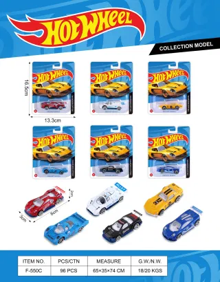 Металлические машинки Hot Wheels, 6 шт.